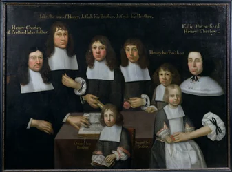 Die Familie von Henry Chorley, Kurzwarenhändler aus Preston, ca.1680